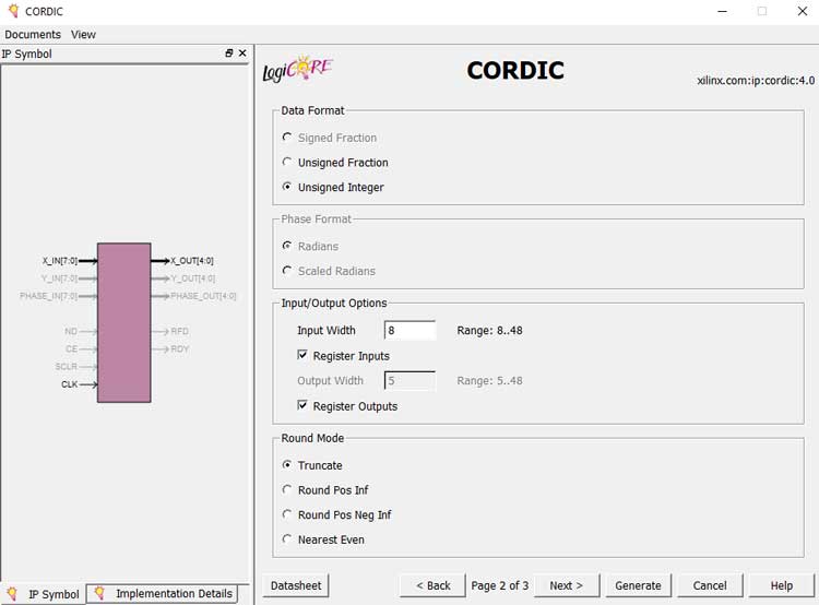 The-Second-Page-of-the-CORDIC-IP-Wizard