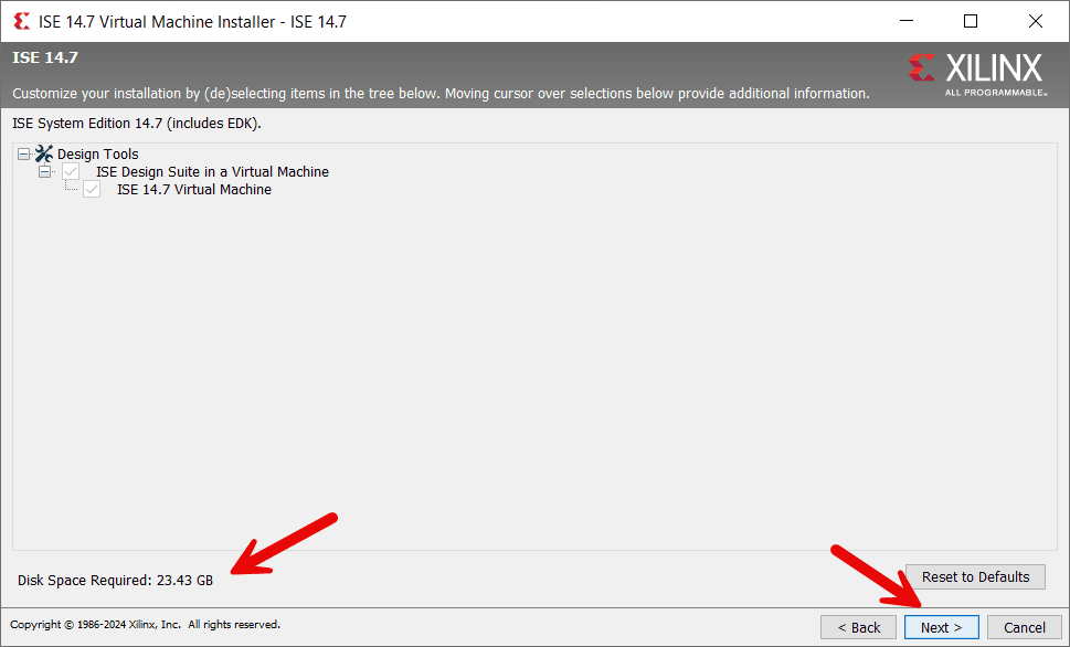 ise vm required space ise vm required space