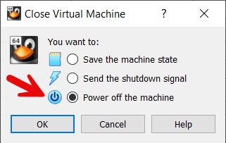 virtualbox power off virtualbox power off
