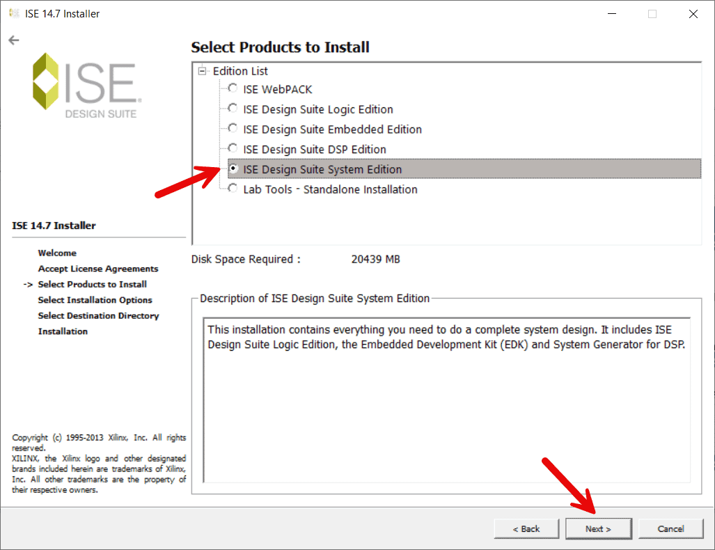 ise product selection ise product selection