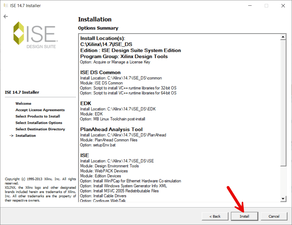ise options summary ise options summary