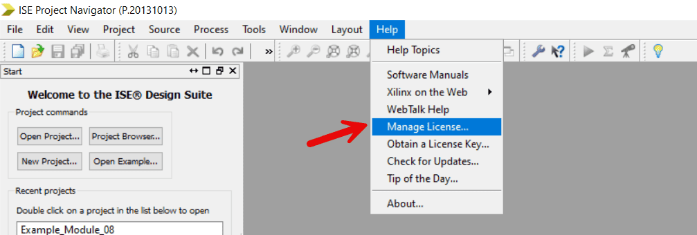 ise manage license menue ise manage license menue