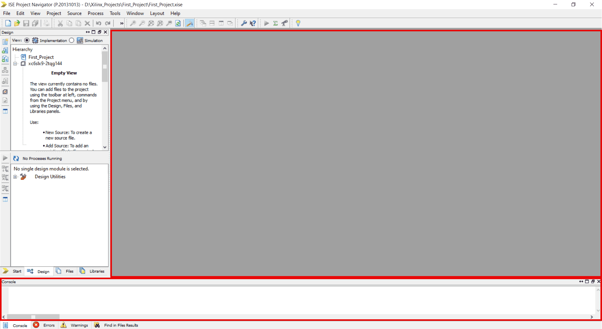 ise editor console ise editor console