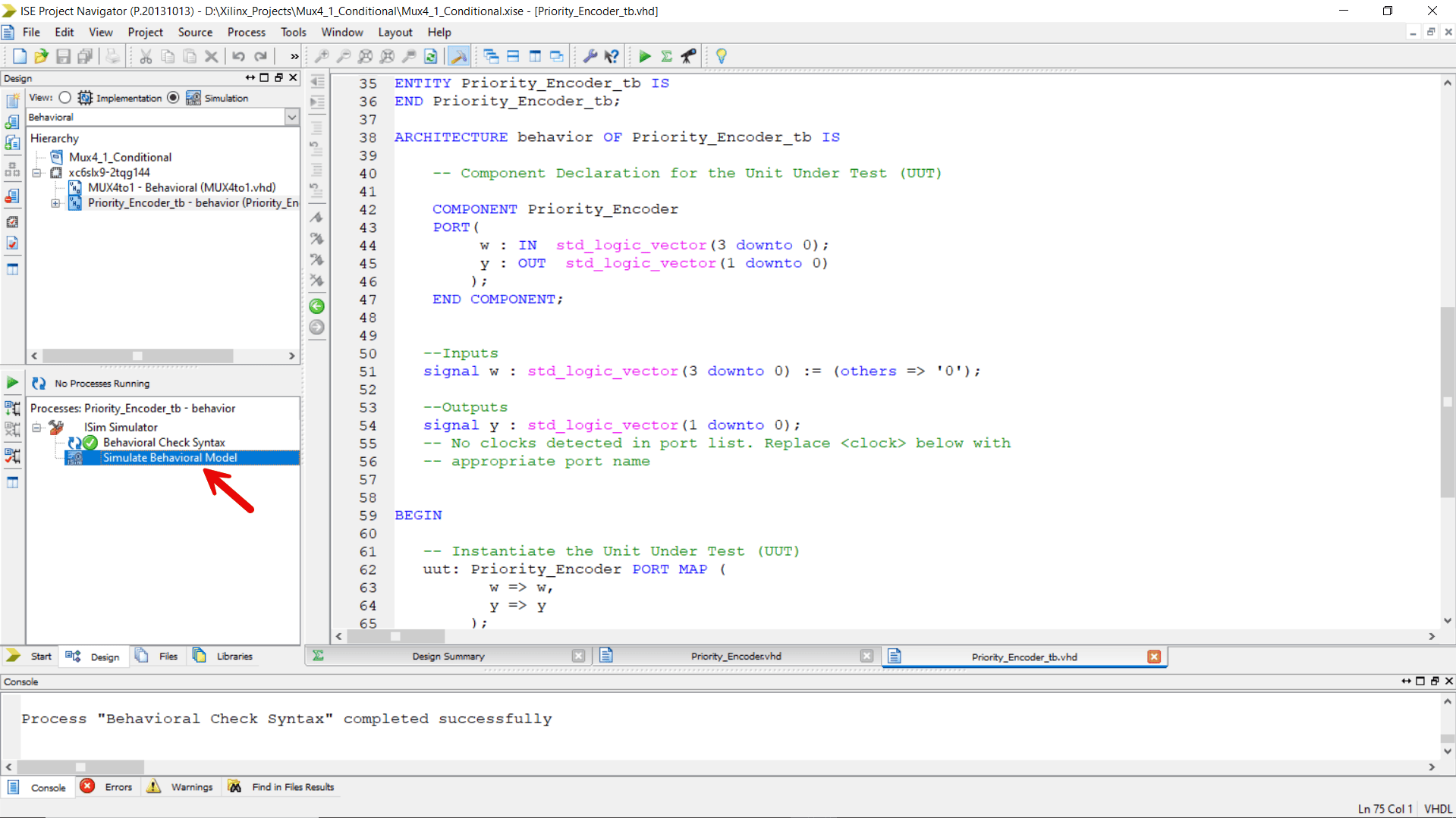 Launch-ISim-software